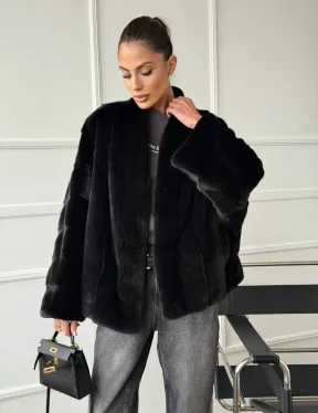 Полушубок норковый SAGA FURS - style oversize