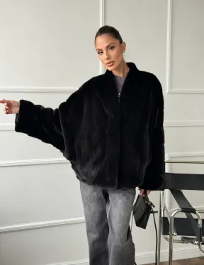 Полушубок норковый SAGA FURS - style oversize