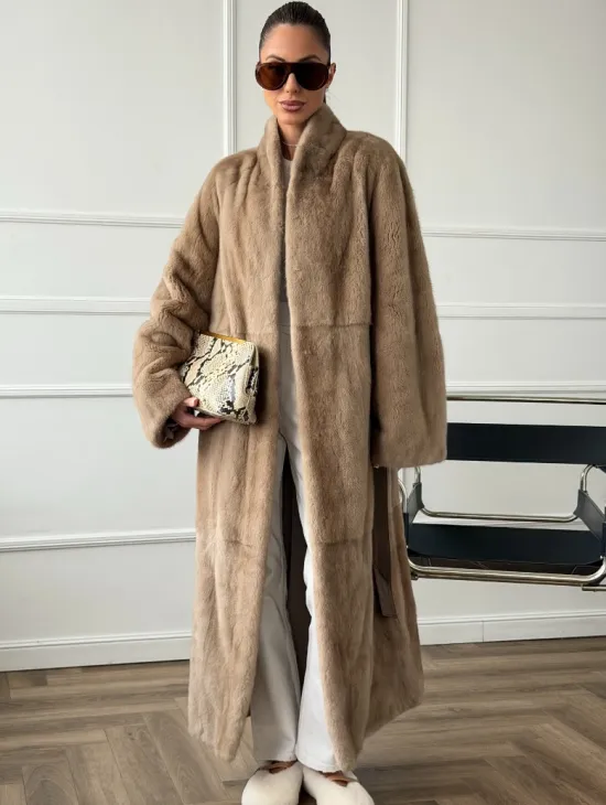 Норковое меховое пальто для женщин