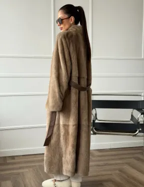 Норковое меховое пальто для женщин