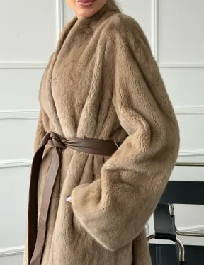 Норковое меховое пальто для женщин