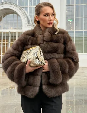Меховой жакет из куницы