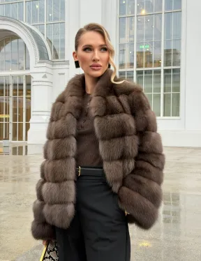 Меховой жакет из куницы