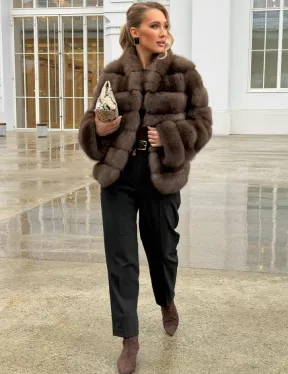 Меховой жакет из куницы