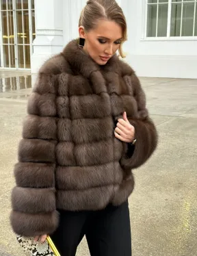 Меховой жакет из куницы