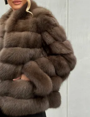 Меховой жакет из куницы