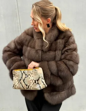 Меховой жакет из куницы