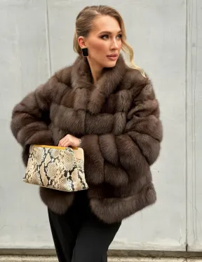 Меховой жакет из куницы