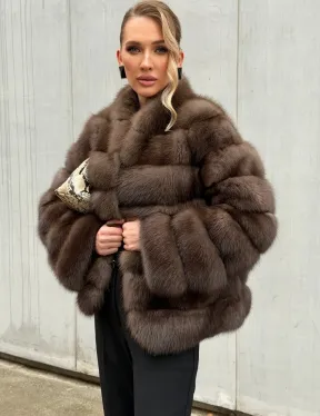 Меховой жакет из куницы