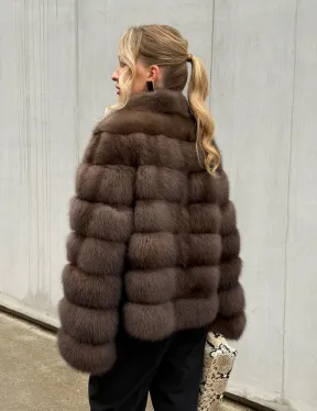 Меховой жакет из куницы