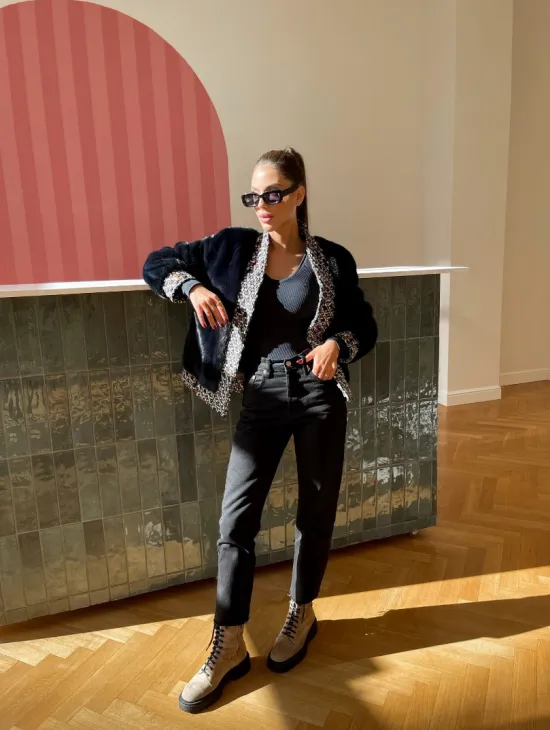 Куртка - жакет из меха норки