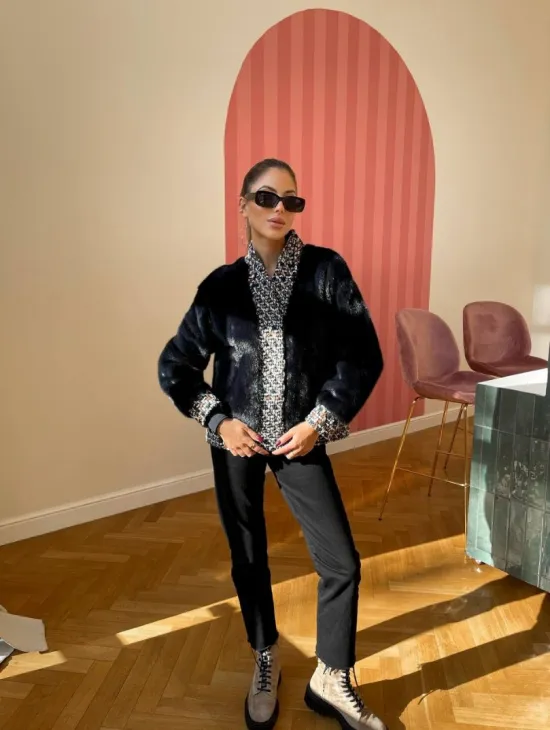 Куртка - жакет из меха норки