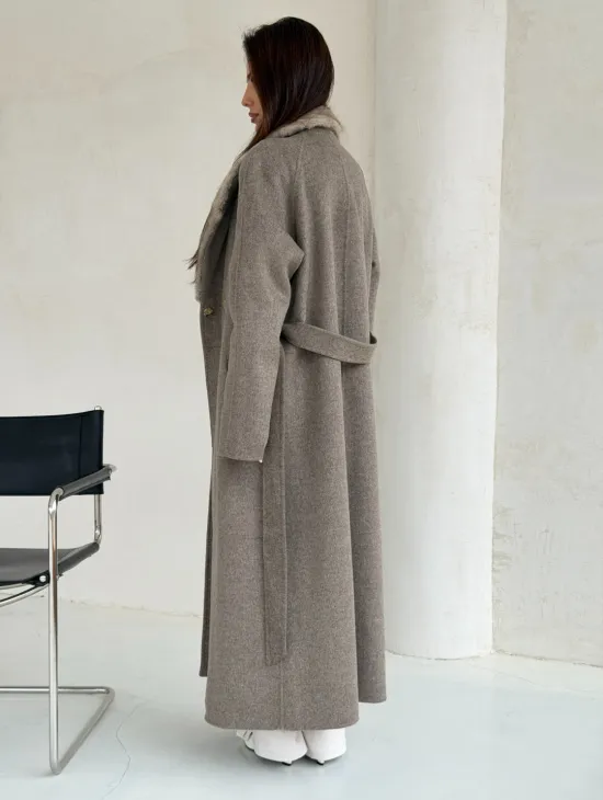 Пальто женское с норкой