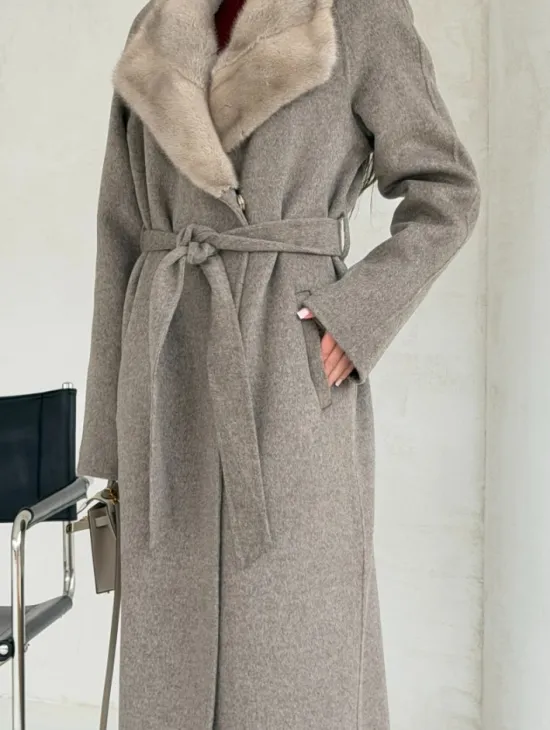 Пальто женское с норкой