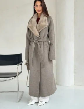 Пальто женское с норкой