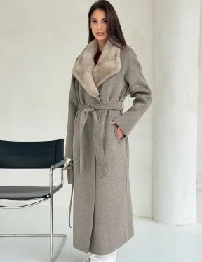 Пальто женское с норкой