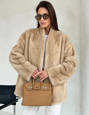 Жакет из натурального меха норки - Palomino