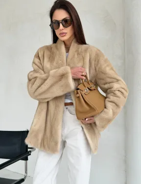 Жакет из натурального меха норки - Palomino