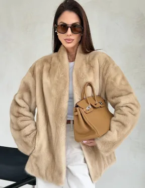 Жакет из натурального меха норки - Palomino