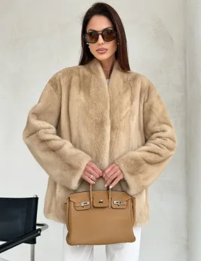 Жакет из натурального меха норки - Palomino