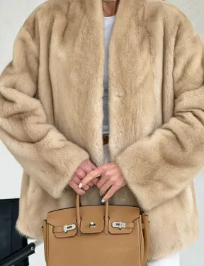 Жакет из натурального меха норки - Palomino