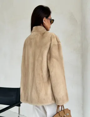 Жакет из натурального меха норки - Palomino