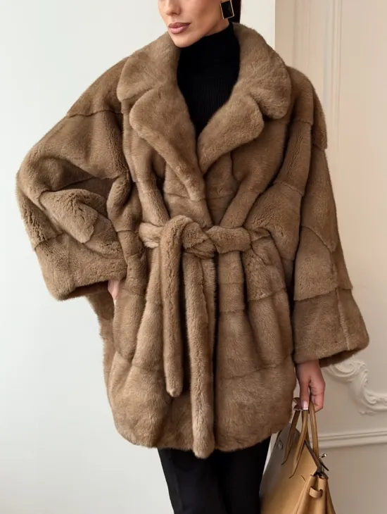 Норка пастель английский воротник летучая мышь