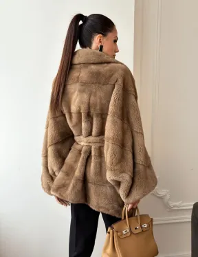 Норка пастель английский воротник летучая мышь