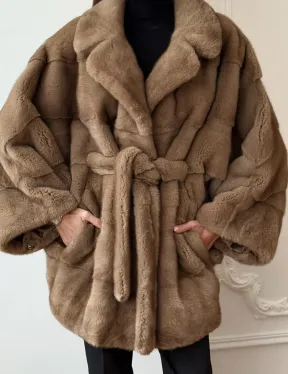 Норка пастель английский воротник летучая мышь