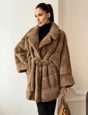 Норка пастель английский воротник летучая мышь