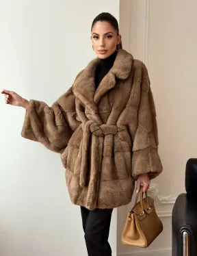 Норка пастель английский воротник летучая мышь