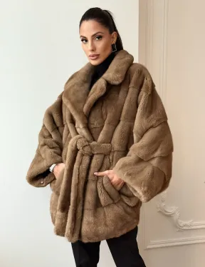 Норка пастель английский воротник летучая мышь