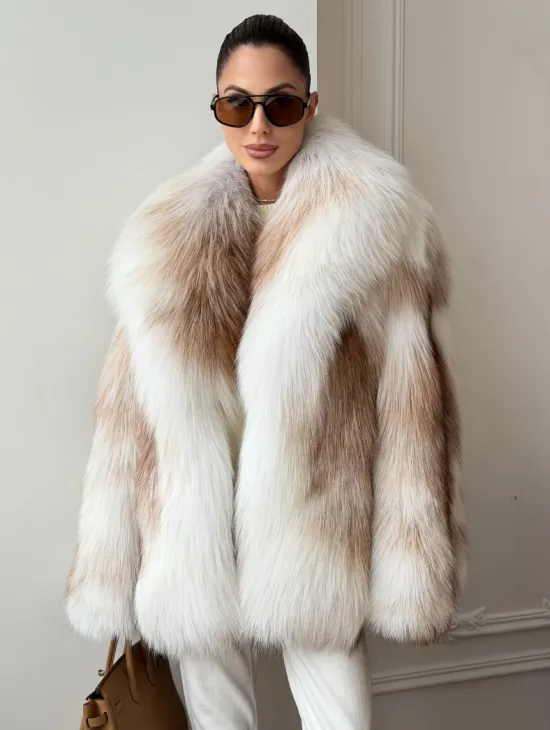 Шуба из меха Marble fox PREMIUM COLLECTION