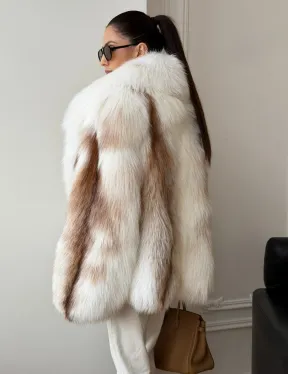 Шуба из меха Marble fox PREMIUM COLLECTION