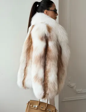 Шуба из меха Marble fox PREMIUM COLLECTION