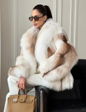 Шуба из меха Marble fox PREMIUM COLLECTION