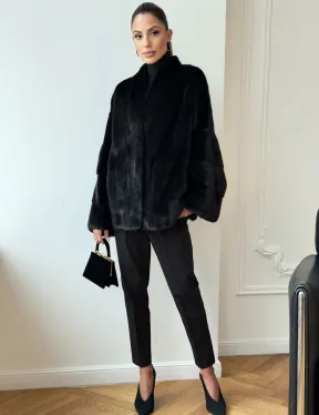 Норковая шуба из аукционного меха Saga Furs Mink