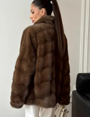 Норковый полушубок