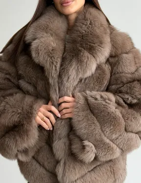 Шуба из меха финского песца