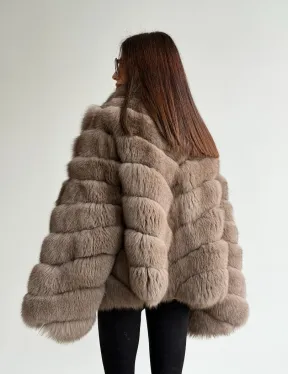 Шуба из меха финского песца