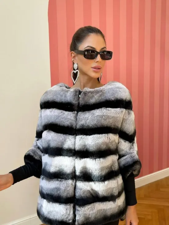 Куртка из меха орилаг под шиншиллу