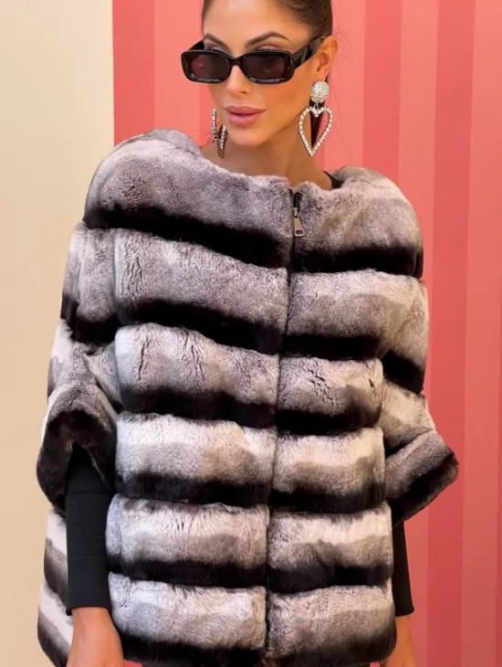 Куртка из меха орилаг под шиншиллу