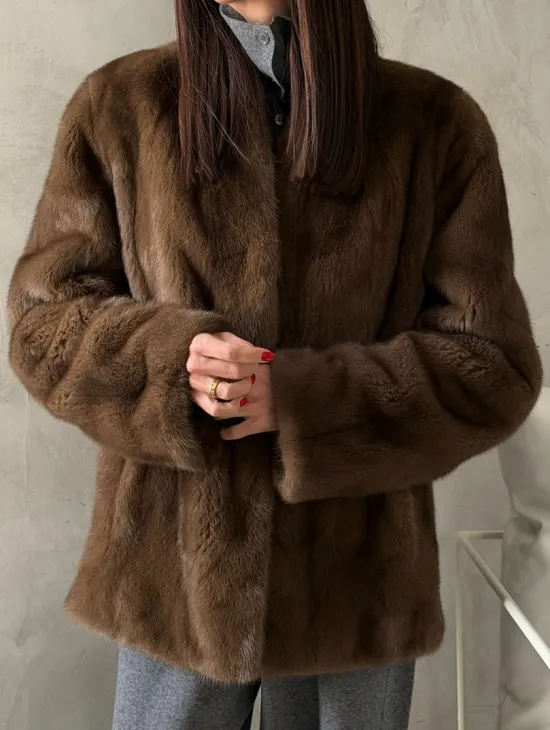 Шуба женская из меха норки