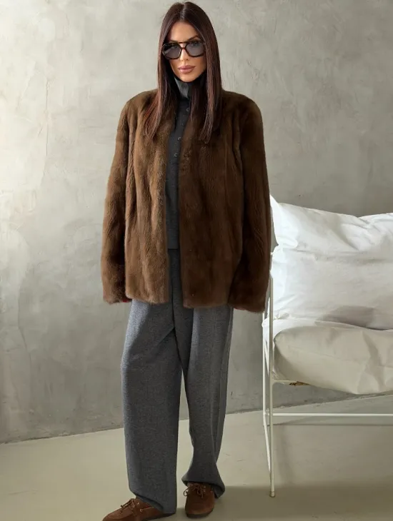 Шуба женская из меха норки