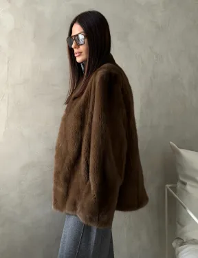 Шуба женская из меха норки