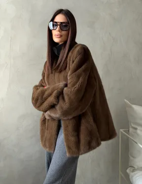 Шуба женская из меха норки