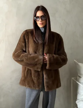 Шуба женская из меха норки