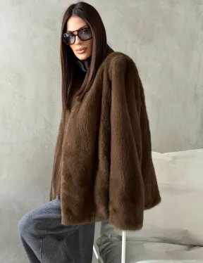 Шуба женская из меха норки