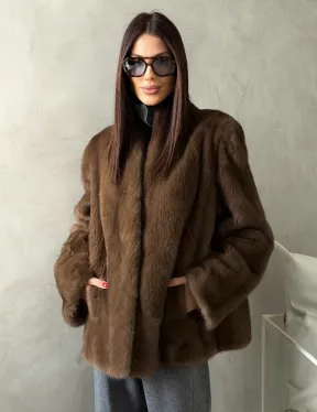 Шуба женская из меха норки