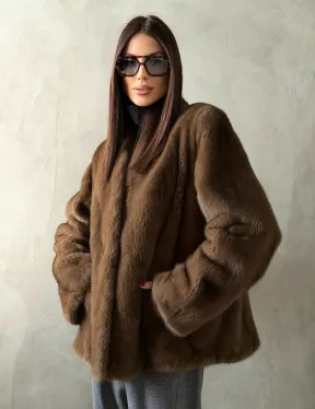 Шуба женская из меха норки